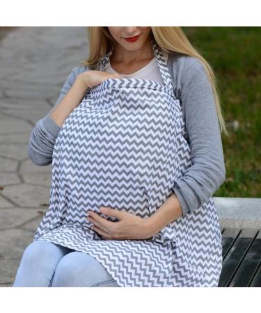 Boerni Large Nursing Cover | Breathable & Soft Breastfeeding Protection for Full Privacy | Grey - Buy Online on GoSupps.com