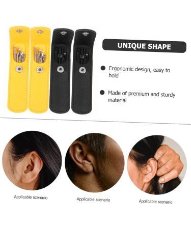 DEARMAMY 4Sets Wear Resistant Ear Wax Scooper Kit Portable Ear Cleaning Accessories Cleaners Easy to Store Carry for Home Use - Buy Online on GoSupps.com