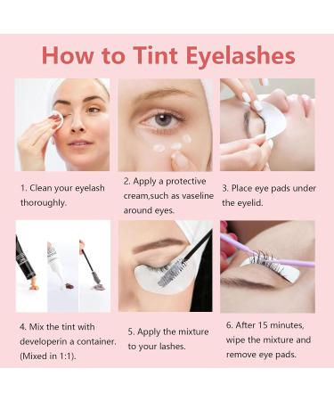 Eyebrow Color Kit - 2 in 1 Eyelash & Eyebrow Set | Quick & Thick Natural Coloring for DIY at Home - 10ml (Black - Buy Online on GoSupps.com