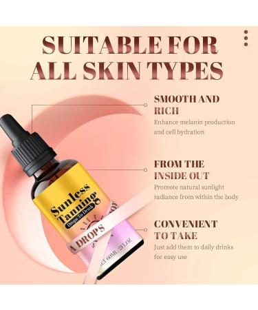  G n rique -Tanning Drops Gradual Bronzing Hydrating Facial Tanner 60ml for Natural Glow Moisturizing Sunless Tan Enhancer Desired Sun-Kissed Natural Look Set - Buy Online on GoSupps.com