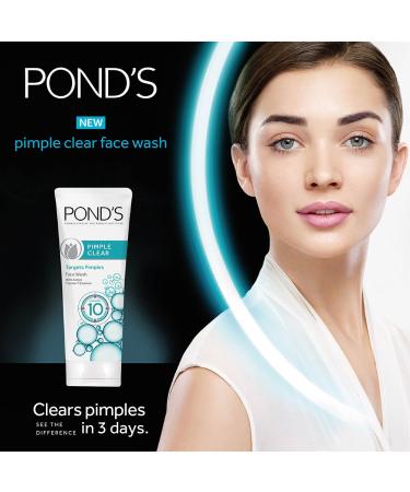 Ponds Pimple Clear White Multi Action Facewash 50g - Best Acne Solution for Clear Skin | International Shipping Available - Buy Online on GoSupps.com
