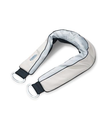 Beurer MG 150 massage device for neck and shoulders 2 massage heads 3 intensities 6 massage programs tap massage loosens the muscles with handle beige
