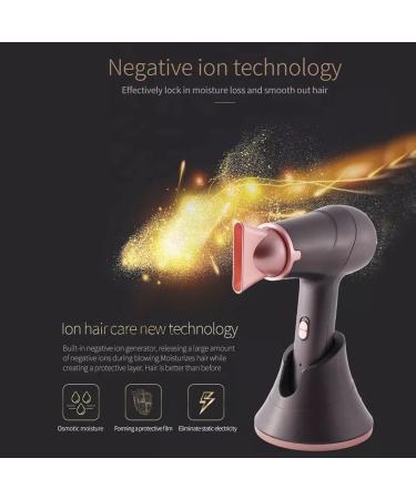Travel Blow Dryer Cordless Rechargeable Battery Powered Portable Lightweight Hairdryer 3 Speed Hot Wind/Cold Wind Hair Dryer Gifts for Women - Buy Online on GoSupps.com