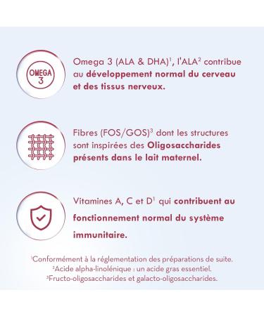 Laboratoire Gallia - Calisma 2 Relais - Milk Powder for Infants and Babies 2nd Age - Enriched with Vitamins A C & D - Palm Oil Free - From 6 to 12 Months - Pack of 3x830g - Buy Online on GoSupps.com