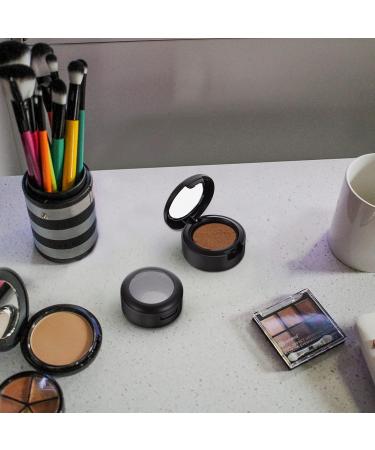 8Pcs Round Makeup Eyeshadow Case - Black DIY Travel Eye Shadow Storage Boxes for Women - 26mm Replacement Containers - Buy Online on GoSupps.com