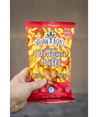 Vegan Rob's Probiotic Dragon Puffs 21 Oz - Pack of 6 - Buy Online on GoSupps.com