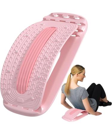 Qeepepucak Lumbar Spine Board - Multi-Stage Backknack Device for Scoliosis & Herniated Discs | Pink Magnetic Massage with 4 Adjustable Steps - International Shipping - Buy Online on GoSupps.com