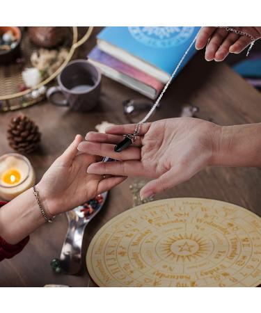 Star Pendulum Board Wooden Dowsing Board Divination Metaphysical Message Board for Witchcraft Wiccan Altar Supplies Kit Beginner Witchcraft Supply  Round Shape (5.9 Inch) 5.9 Inch (Pack of 1) - Buy Online on GoSupps.com