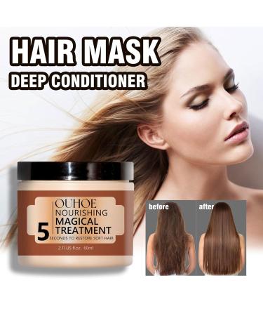 Magical Hair Treatment Mask | Advanced Molecular Conditioner for Frizzy Damaged Hair | 5 Seconds to Soft Smooth Shiny Hair | Professional Keratin Repair - Buy Online on GoSupps.com