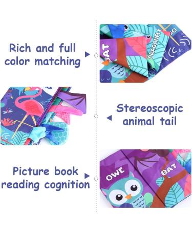 Eutionho Flying Animal Sensory Toys 8 Page Baby Books Soft Toys Tape on Pushchair/Car Seat/Crib Early Education Toy Newborn Activity Sensory Toys for Baby Baby Books 0-12 Months for Early Education Flying Animals - Buy Online on GoSupps.com