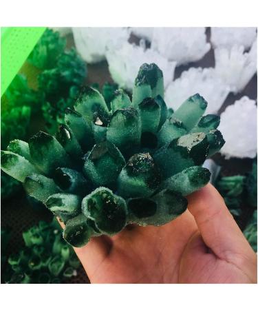 Natural Crystal Rough Crystal Cluster Natural Green Ghost Phantom Quartz Crystal Cluster Specimen (Size : 700-800g) - Buy Online on GoSupps.com