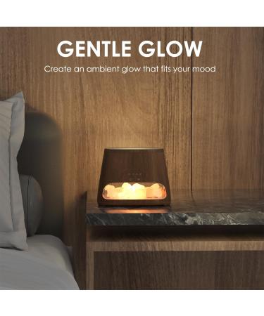 Buy Salking 2-in-1 Aroma Diffuser & Salt Range in Pakistan - Flame Effect Essential Oil Diffuser Cool Fog Humidifier with 3 Brightness Settings 150ml Dark Wood Design - Buy Online on GoSupps.com