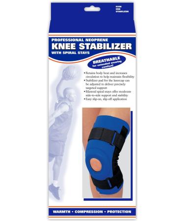 Buy OTC Knee Stabilizer - Neoprene Spiral Stays Medium Blue | International Shipping Available - Buy Online on GoSupps.com