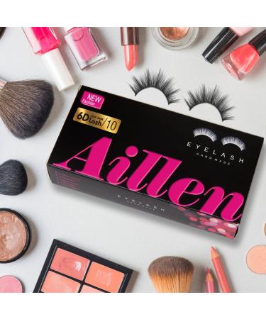 Aillen 6D Effect False Eyelashes - Natural Wispy Fluffy Strip Lashes for Parties, Weddings, Birthdays - P31 11MM - Buy Online on GoSupps.com