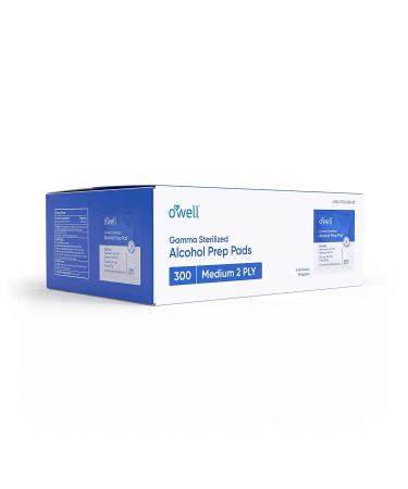 Alcohol Wipes 300 Count | Sterile Alcohol Prep Pads - Individually Wrapped - 2-Ply Antiseptic | Ideal for First Aid Kits | 300 Surgical Alcohol Swabs - Buy Online on GoSupps.com