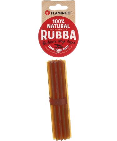 Flamingo HS Rubber RUBBA Stick Brown - Durable 14.8x3.5x3.5 Pet Toy for International Shipping - Buy Online on GoSupps.com