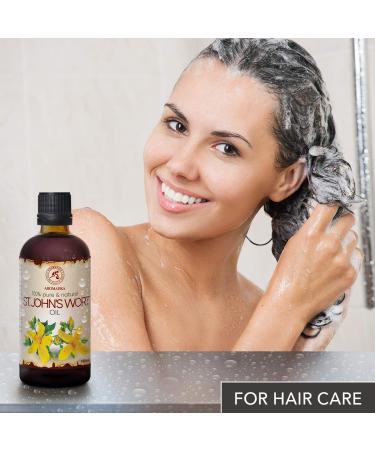 St Johns Wort Oil 6.8 oz - Hypericum Perforatum Carrier Oil for Skin, Hair, Body, Face & Bath - Buy Online on GoSupps.com
