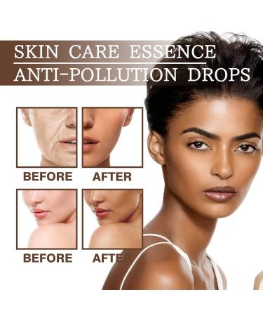 Vingtank Anti-Pollution Bronzing Serum & Facial Tanning Drops - 2 x 1.05 oz Liquid Bronzer for Aging Skin | Best Skin Care Essence for a Natural Tan - Buy Online on GoSupps.com
