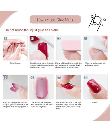EONFAVE 24 Pcs French False Nails - White Square Stick on Nails with Glue - Short Acrylic Full Cover Press on Nails for Women and Girls - Buy Online on GoSupps.com