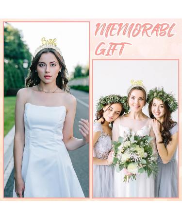 Bridal Pearl Headband Tiara Crown for Women - White Vintage Bride Hair Hoop for Wedding, Bachelorette Party Decorations - Bridal Shower Gift (Trendy) - Buy Online on GoSupps.com