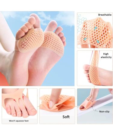 Buy 2 Pairs of Foot Pain Relief Insoles with Forefoot Cushions - Cotton & Silicone Pads for Bunion Relief - International Shipping - Buy Online on GoSupps.com
