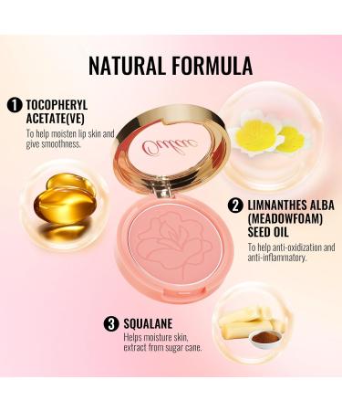  oulac Oulac Blusher Satin Cream Blusher Highlighter with Dazzling Blush Long Lasting Makeup Fade and Transmission Resistant Vegan & Cruelty Free ST07 Pink Poppy 4.8g - Buy Online on GoSupps.com