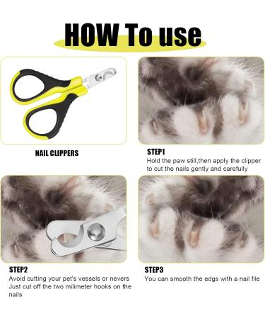 Draftor Pet Nail Clipper Professional Cat Nail Clippers Claw Trimmer Nail Clippers for Dogs Kittens Puppies Hamsters Rabbits and Any Small Pet - Buy Online on GoSupps.com