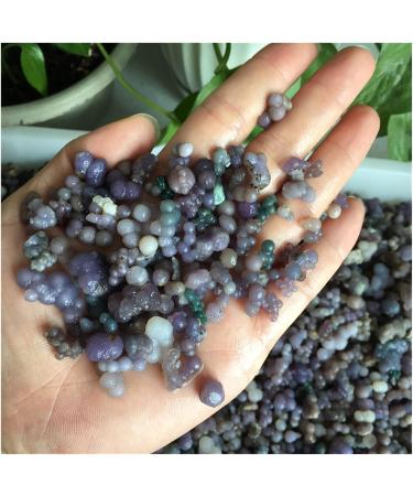 Gemstones and Crystals 50g-300g Natural Purple and Green Crystal Grape Agate Point Specimen Home Decoration Stone Mineral Specimen (Color : Grape Agate Size : 200g) 200g Grape Agate - Buy Online on GoSupps.com