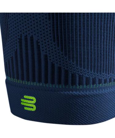 Bauerfeind Compression Skylight Volume Sports Sleeves for Upper Leg - Unisex Thigh Support for Ball & Endurance Sports - Marineblue M (1 Pair) - Buy Online on GoSupps.com