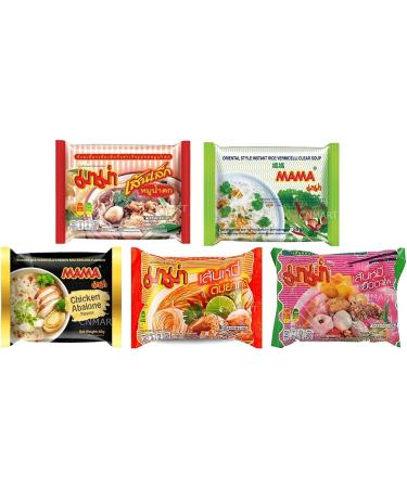 MAMA Instant Noodles Ramen Case of 5 | Assorted 5 Different Flavours Selected by CNMART - Buy Online on GoSupps.com