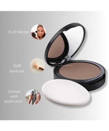 Buy Compact Pressed Powder - Matte Finish Long Lasting Vegan Makeup for Women & Girls - 0.35 Oz Medium Beige - Buy Online on GoSupps.com