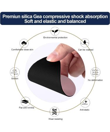 Non Slip Shoe Pads - Black (4 Pairs) | Shoe Grips for Bottom of Shoes | Anti Slip Sole Protector - Buy Online on GoSupps.com