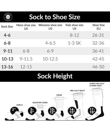 Non-Skid Diabetic Cotton Crew Socks 6-Pack Medium - Black - Buy Online on GoSupps.com
