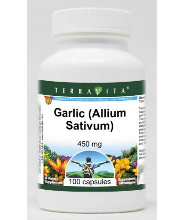 Terravita Garlic (Allium Sativum) - 450 mg (100 Capsules ZIN: 511781)