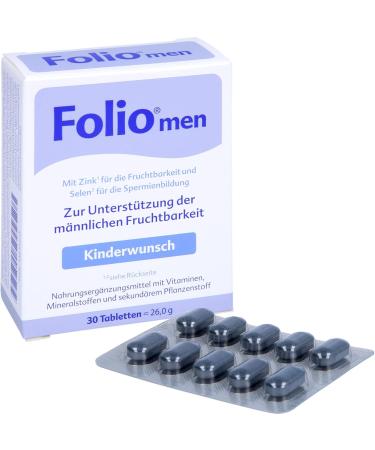 Folio men tablets to support male fertility - 30 Tablet - Buy Online on GoSupps.com