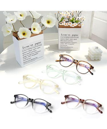 COJWIS 5 Pack Blue Light Filter Reading Glasses for Men & Women - Anti-Tiredness UV Protection Spring Frame - 0.75X Color-1 - Buy Online on GoSupps.com