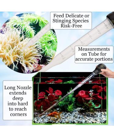 SunGrow Squirt Feeder 17.7 Coral Feeder with Extension Tube - Dosage Tool for Delicate Species - Buy Online on GoSupps.com