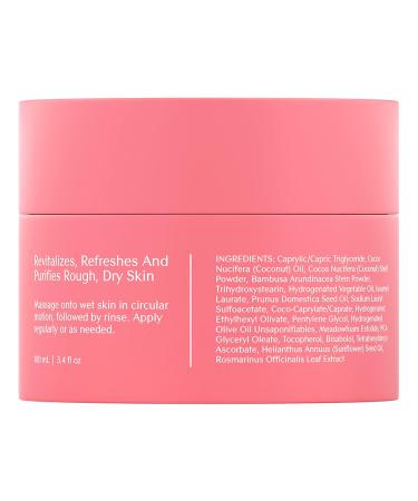 Bare August Foot Scrub - Natural Exfoliating Treatment for Soft & Smooth Feet - Pedicure Care for Women & Men - 3.4 fl oz - Buy Online on GoSupps.com