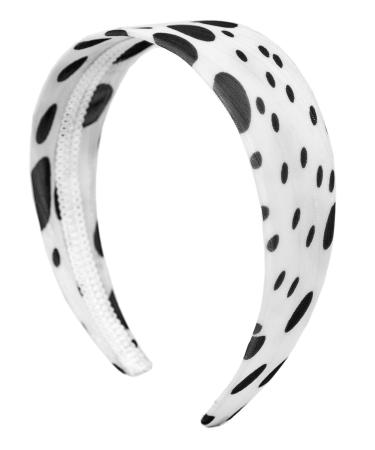 Buy Retro Black White Dots Headband Hair Accessory | Stylish Elastic Hairband for All Occasions | Worldwide Shipping - Buy Online on GoSupps.com