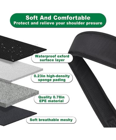 Big Teeth Golf Bag Swivel Backpack Straps - Adjustable Padded Double Strap Replacement with Easy Installation - Universal Comfort - Black - Buy Online on GoSupps.com