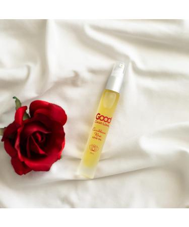Good Clean Love Caribbean Rose Love Oil | 100% Natural Massage & Intimate Body Oil | Exotic Floral Scent & Aphrodisiac Fragrance | 10mL Pump Spray - Buy Online on GoSupps.com