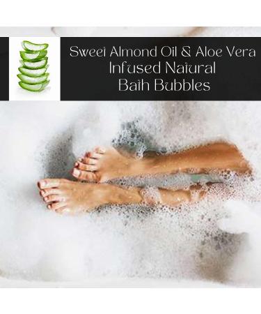 Heavenly Bubble Bath by Bluebyrd Soap Co. | Luxury Foaming Bubbles with Sweet Almond Oil & Aloe Vera | Women's Bath in Glass Jar - Buy Online on GoSupps.com