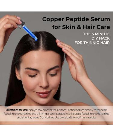 Copper Peptide Anti-Aging Serum Booster for DIY Face Cream & Hair Tonic | GHK-Cu Tripeptide-1 for Youthful Skin, Collagen Boost, and Anti-Wrinkle Results - Buy Online on GoSupps.com