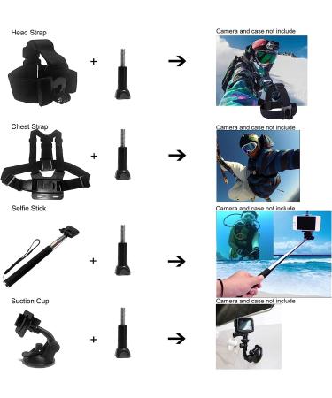 Action Camera Accessories Kit for GoPro, Insta360, SJCAM, Xiaomi, APEMAN, Campark, OSMO, and More - Buy Online on GoSupps.com