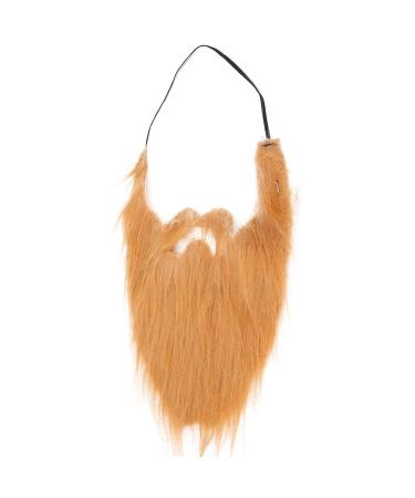 Fake Beard Mustaches Funny False Moustache Whiskers Fake Beard and Fake Mustache Facial Hair for Halloween Long Beard Accessories Fake Beard Fake Mustache(brown)