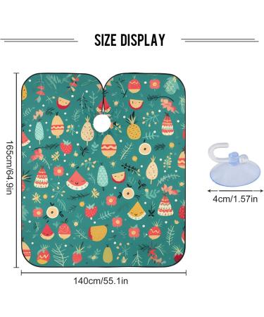 Waterproof Barber Cape - Fruit Pattern & Cheetah Haircut Bib for Men | Unisex Hair Cutting Cape | Durable & Stylish - Buy Online on GoSupps.com