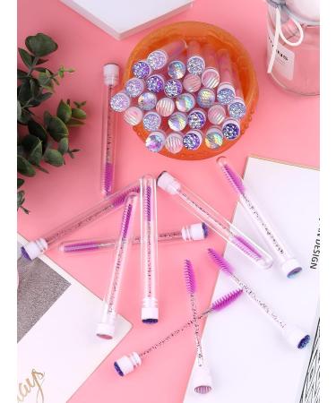 Ebanku 40-Piece Violet Diamond Empty Mascara Tube Set - Perfect for Eyelash Extensions & Makeup Application - Buy Online on GoSupps.com