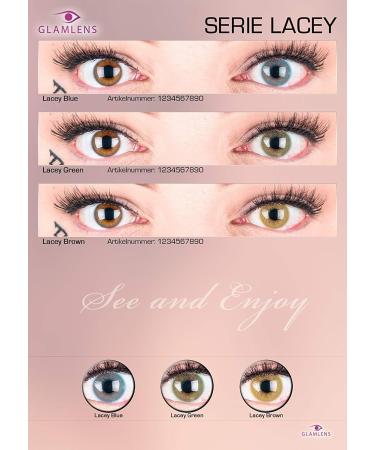 Natural Gray Contact Lenses - Silicone Comfort Lacey Gray | 1 Pair (Dia 14.50) - Glamlens - International Shipping - Buy Online on GoSupps.com