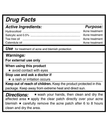 Clear Pimple Patches for Face - Hydrocolloid Acne Dots with Salicylic Acid & Tea Tree Oil | Zit Stickers for Effective Skin Care - Buy Online on GoSupps.com