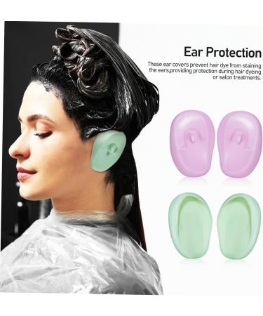 Didiseaon 4 Pairs Protectors Ear Covers for Swimming Ear Shower Caps Ear Covers for Hair Dryer Blowdryer Ear Covers for Shower Dryers Blow Dryer Silicone Hair Coloring Earmuffs - Buy Online on GoSupps.com